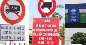 Các tuyến đường cấm xe tải 24/7 ở HN